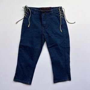 Vintage Y2K Mudd Lace-Up Waist Capri Pedal Pushers
